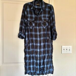 Blank NYC Plaid Flannel Dress